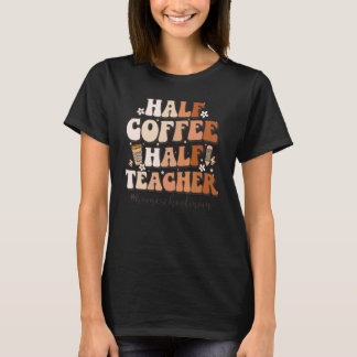 Halve koffiehelft van het Inspirerend van de Leerd T-shirt