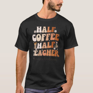 Halve koffiehelft van het Inspirerend van de Leerd T-shirt