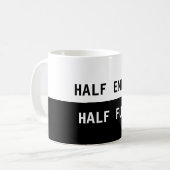 Halve lege halve koffie Mok (Voorkant links)