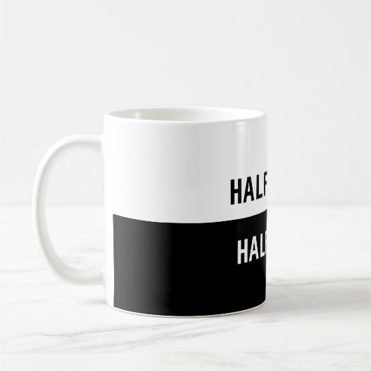 Halve lege halve koffie Mok (Links)
