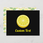 Halve Lemon Briefkaart (Voorkant / Achterkant)