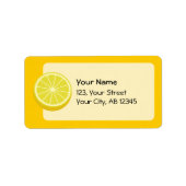 Halve Lemon Etiket (Voorkant)