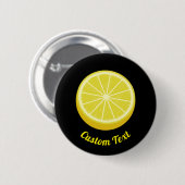 Halve Lemon Ronde Button 5,7 Cm (Voorkant /achterkant)