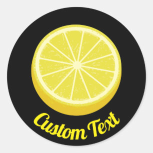 Halve Lemon Ronde Sticker