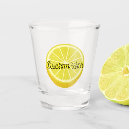 Halve Lemon Shot Glas (Voorkant)