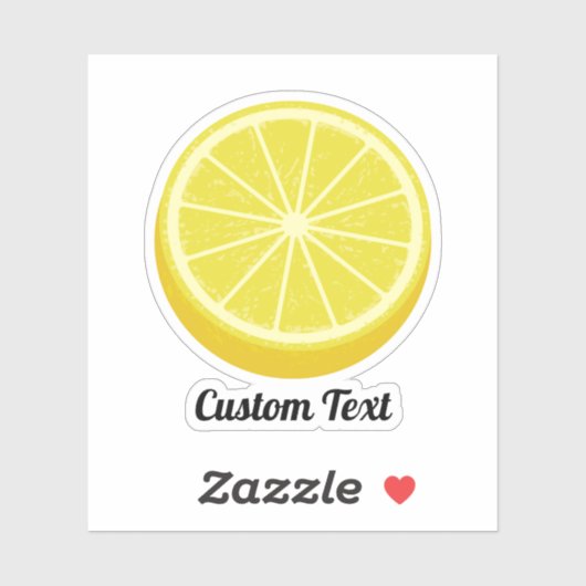 Halve Lemon Sticker (Vel)
