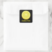 Halve Lemon Vierkante Sticker (Tas)