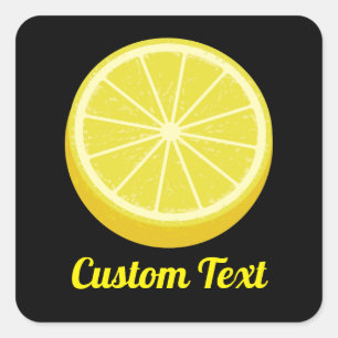 Halve Lemon Vierkante Sticker