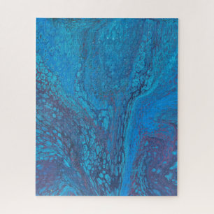 Halve Liefde 2 Abstract Koel Ijsblauw Puzzel