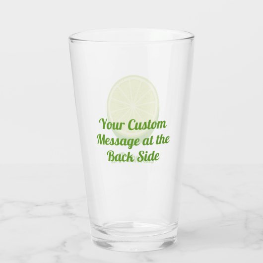 Halve Limoen Glas (Achterkant)