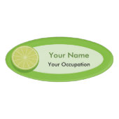 Halve Limoen Naambadge (Voorkant)