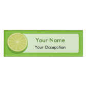 Halve Limoen Naambadge (Voorkant)