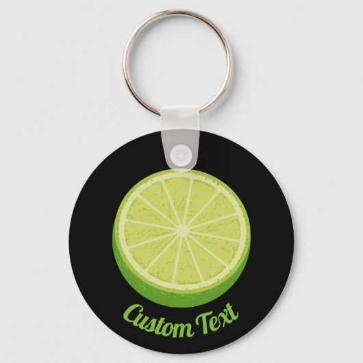Halve Limoen Sleutelhanger (Voorkant)