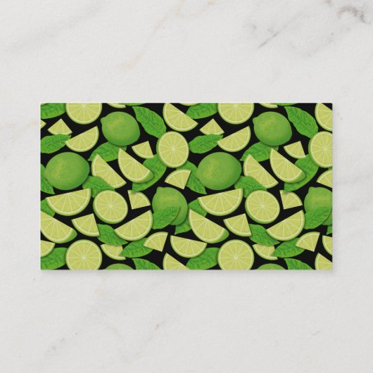 Halve Limoen Visitekaartje (Achterkant)