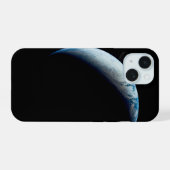 Halve Maan Aarde, gefotografeerd vanuit de Apollo iPhone 15 Case (Achterkant horizontaal)