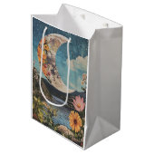 Halve maan boven sereen landschap medium cadeauzakje (Voorkant Gekanteld)