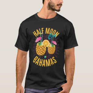 Halve maan Cay Bahama's Vlag Cruise Vakantie Baham T-shirt