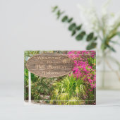 Halve Maan Cay Welkomstbord Briefkaart (Staand voorkant)