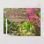 Halve Maan Cay Welkomstbord Briefkaart (Voorkant)