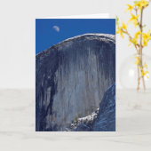 Halve Maan die over Bovenkant van Halve Koepel Kaart (Gele Bloem)