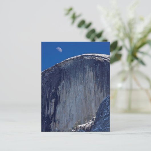 Halve maan die over de top van de halve maan stijg briefkaart (Staand voorkant)