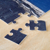 Halve maan die over de top van de halve maan stijg legpuzzel (Zijkant)