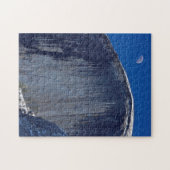 Halve maan die over de top van de halve maan stijg legpuzzel (Horizontaal)