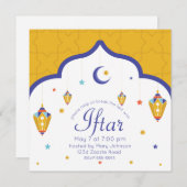 Halve maan & Fanous Ramadan Kaart (Voorkant / Achterkant)