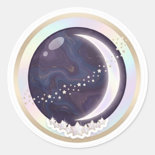 Halve Maan Hemel Sticker (Voorkant)