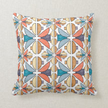 Halve maan in koraal en Blauwgroen