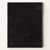 Halve maan Man in de maan gepersonaliseerd Notitieboek (Achterkant)