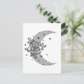 Halve maan met canvas tas briefkaart (Staand voorkant)