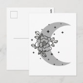 Halve maan met canvas tas briefkaart (Voorkant / Achterkant)