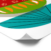 Halve maan modern, geïnspireerd KunstPoster uit de Poster (Hoek)