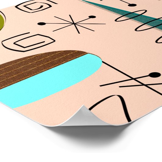 Halve maan modern Poster voor de middeleeuwen 6 (Hoek)