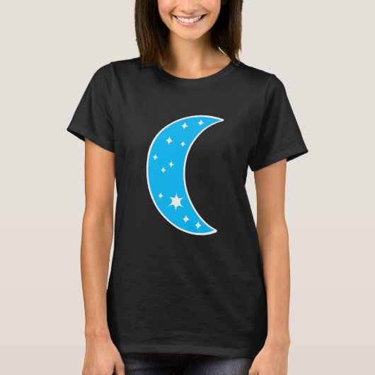 Halve Maan Planeet T-shirt (Voorkant)