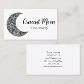 Halve Maan Sieraden Maker Visitekaartje (Voorkant / Achterkant)