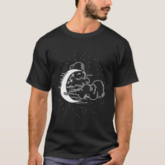 Halve Maan Sterren Donkere Gothic Gotische Hekseri T-shirt