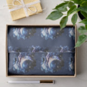 Halve maan sterren hemelsblauw Halloween Tissuepapier (Geschenk)