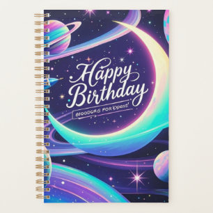 Halve maan, sterren, planeten Galaxy-thema Planner