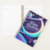 Halve maan, sterren, planeten Galaxy-thema Planner (Display)