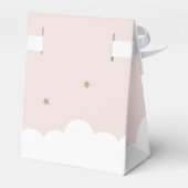 Halve maan & sterren roze meisje doop gunst doos bedankdoosjes (Achterkant)