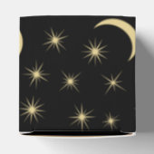Halve maan sterren universum ruimte liefhebber ast bedankdoosjes (Bovenkant)