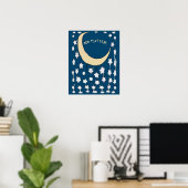 Halve Maan & Sterren, voeg tekst toePoster Poster (Thuiskantoor)