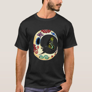 Halve Maan Suikerschedel Dia de los Muertos Dag O T-shirt