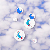 Halve maan tafel Confetti