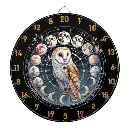 Halve maan, volledige focus dartbord (Voorkant)