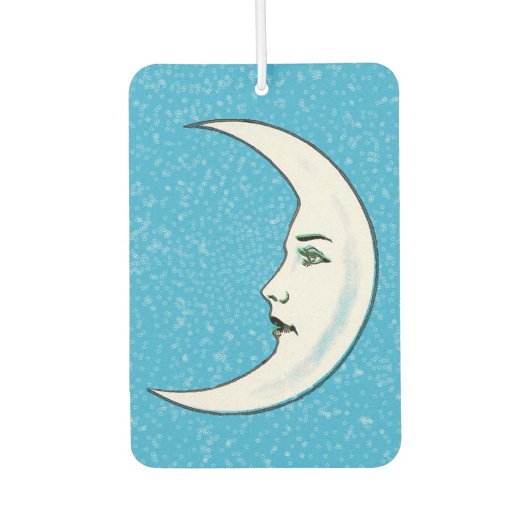 halve maan witte vlek witte sterren luchtverfrisser (Voorkant)