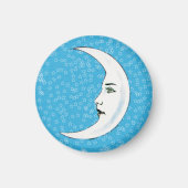  halve maan witte vlek witte sterren magneet (Voorkant)