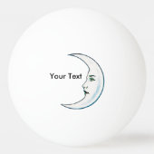 halve maan witte vlek witte sterren pingpongbal (Voorkant)